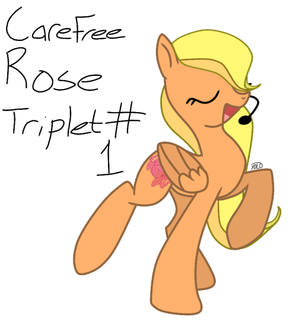 Carefree Rose, Triplet #1 - ibisPaint