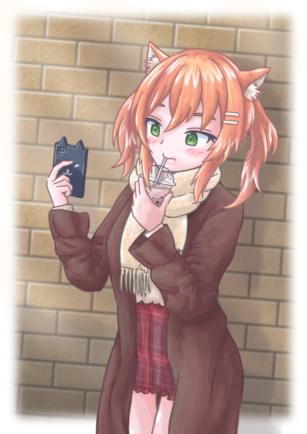 待ち合わせ猫耳娘