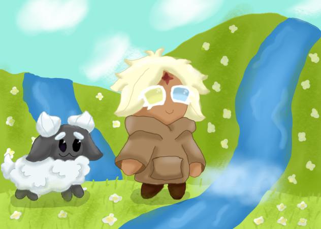 Young pure vanilla cookie