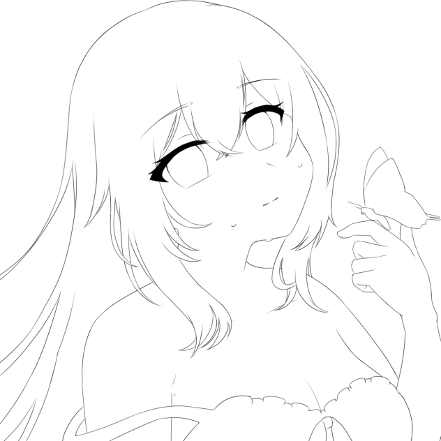 生まれ変わっても　線画