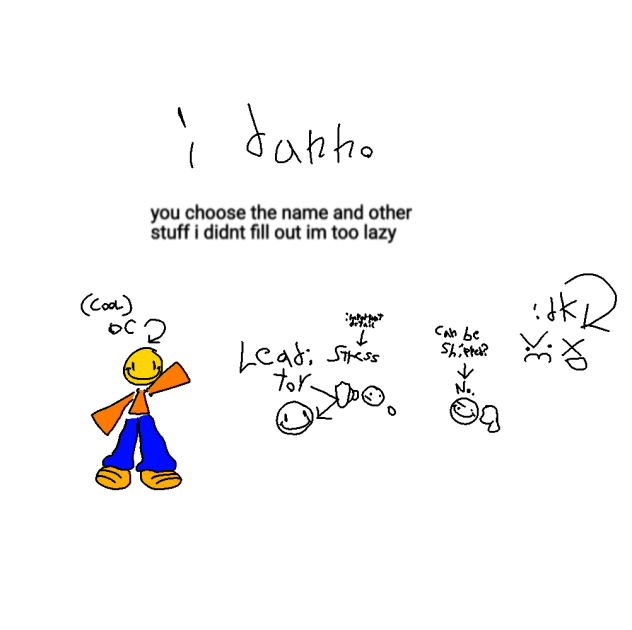 some guy i made for 'playtime' comic ig