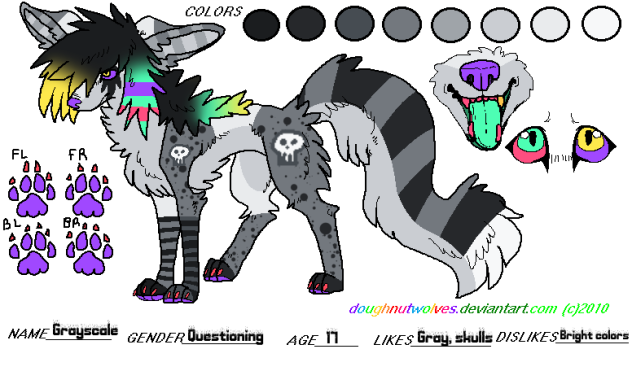 Grayscale Sparkledog