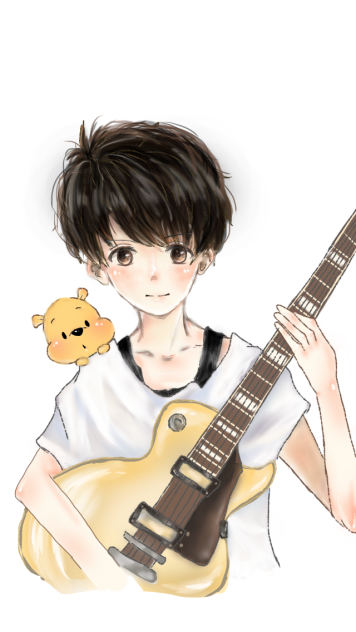 ギター少年 Ibispaint