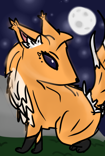 Fox Moonlit