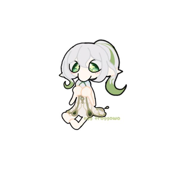 Nahida eating the Xbox logo