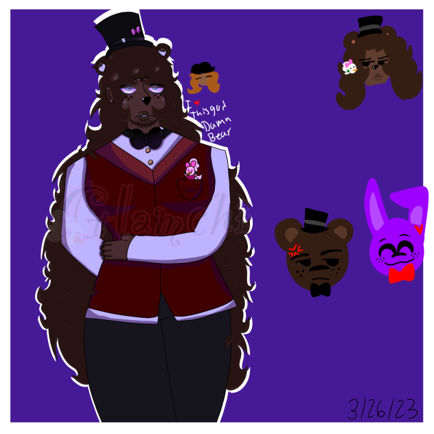 Freddy Fazbear and GLAMCHI