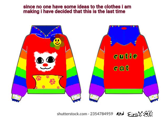 cat clowncore hoodie