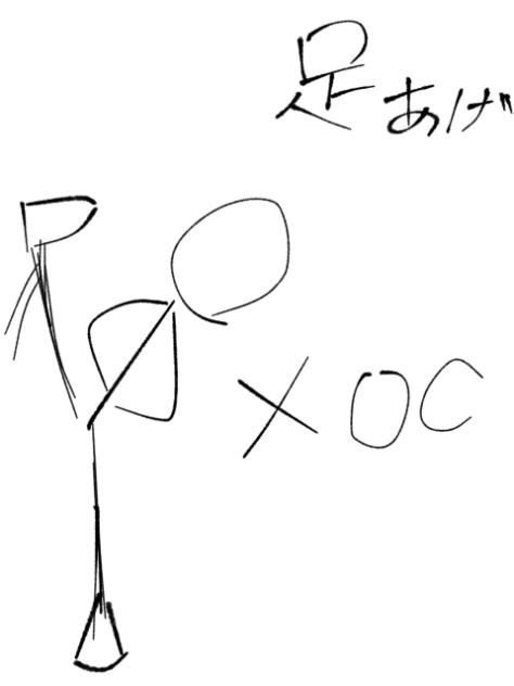 足上げるやつ！