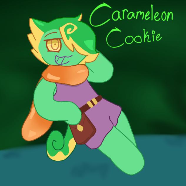 Carameleon cookie!
