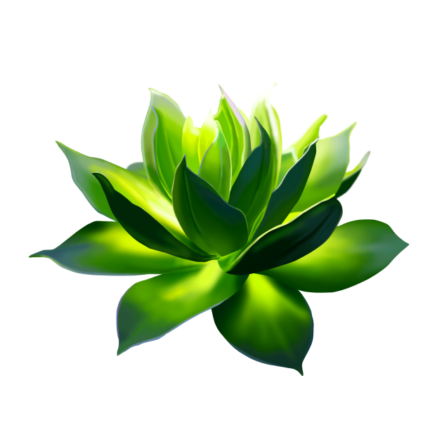 green flower