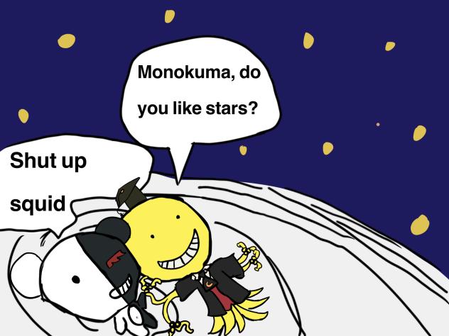 Monokuma and Koro sensei (rp)
