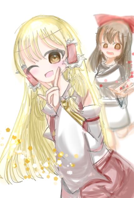 霊夢コス魔理沙