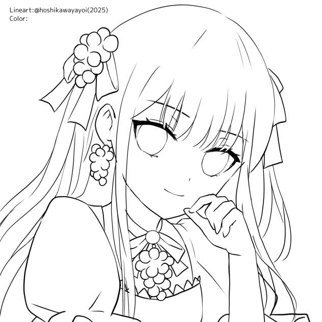 カベルネ(ぬりえ)