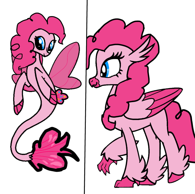 if Pinkie pie were a Hippogriff