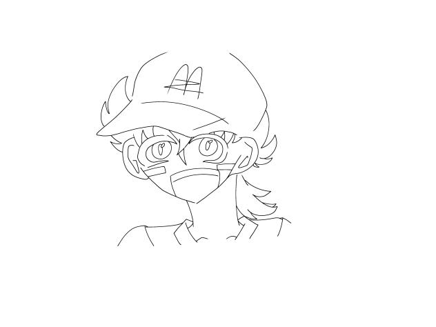 線画 暇な人は塗って()