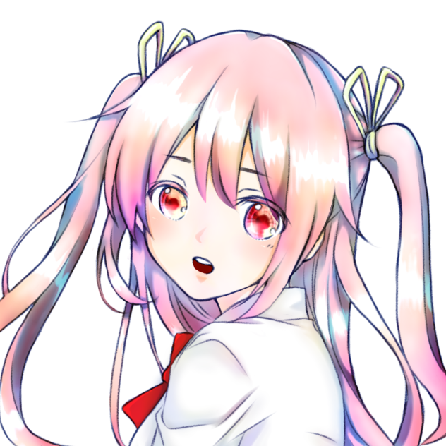 線画 少女 塗らせていただきました