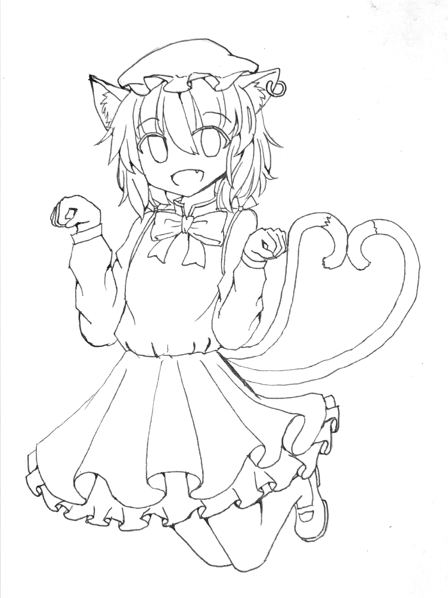 橙 コピック 線画 Ibispaint