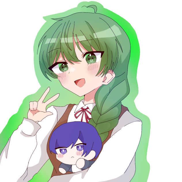 緑色ふたばちゃん