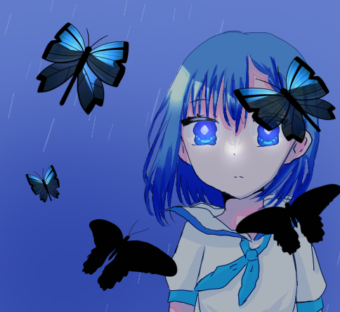 🌧️🦋🟦
