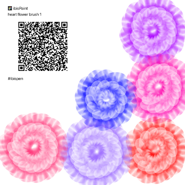 Heart flower brush 💖