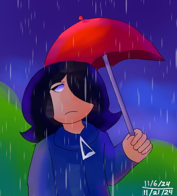 Rain is the sadness of kids
