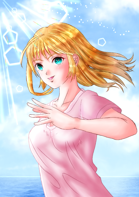 やま様の線画をお借りしました！