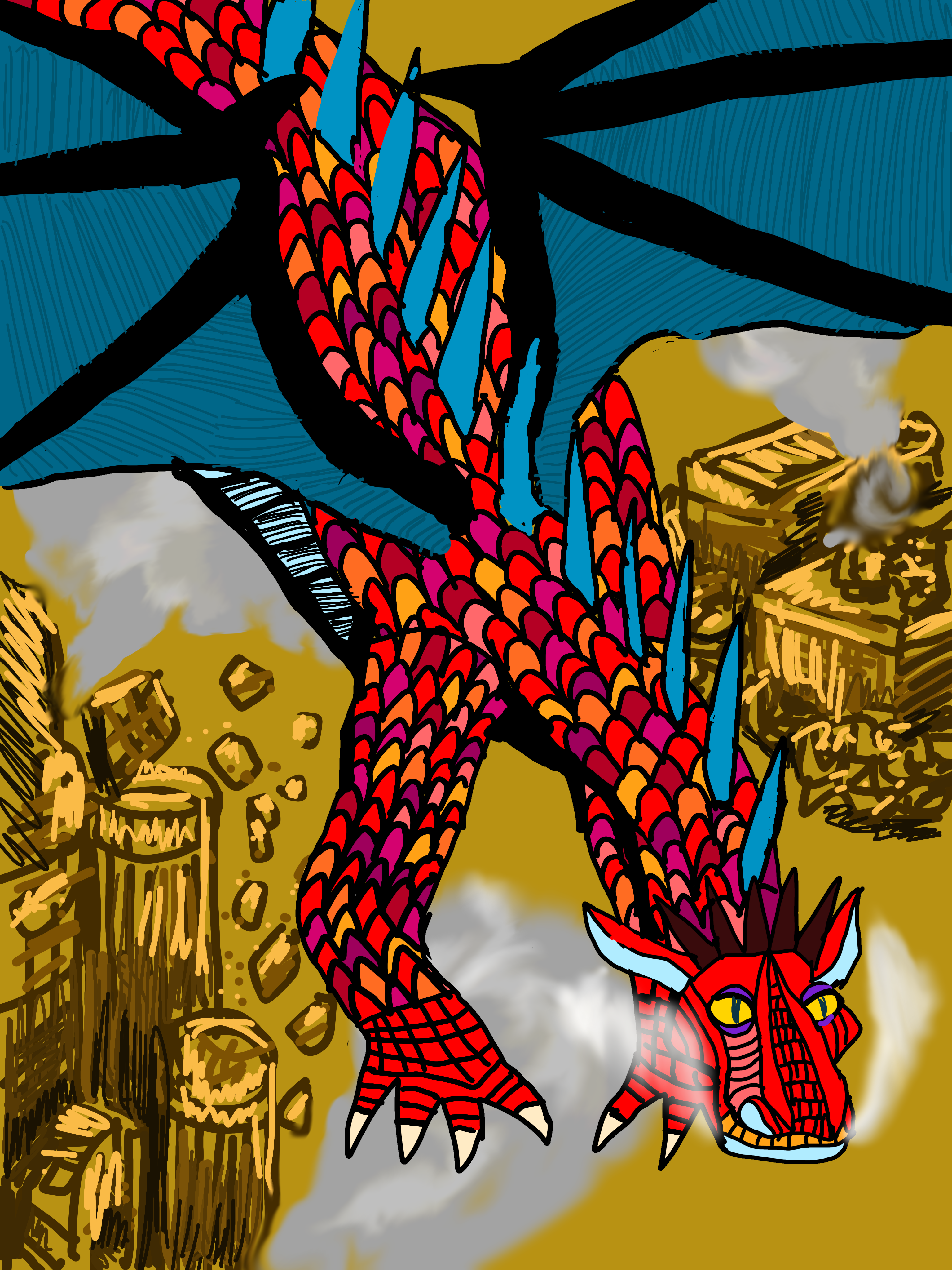 FIRE DRAGON - ibisPaint