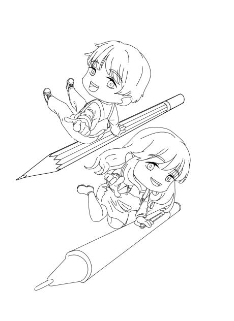 Blaire and Blaze(Lineart 3 pt.2, ver.2)