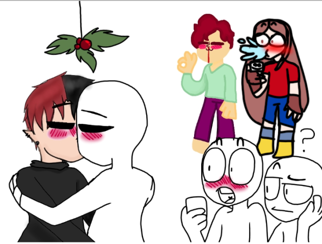 Christmas or mistletoe collab