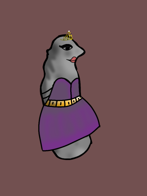 a rock as a Disnayprincess