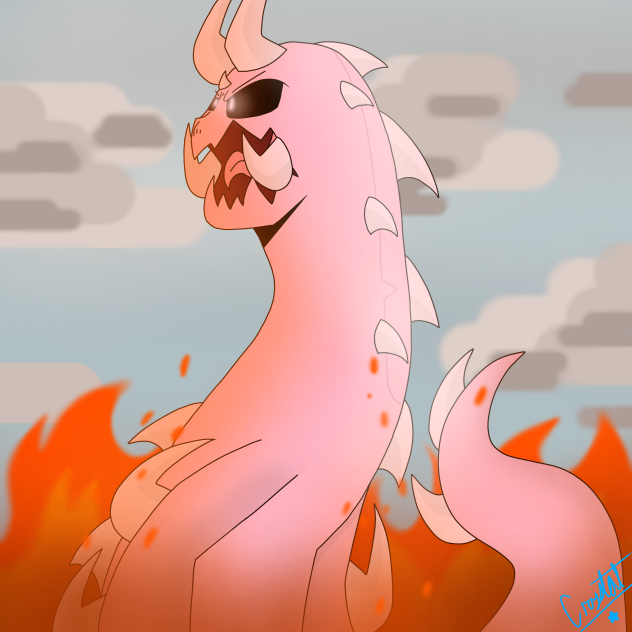 pink dino boi