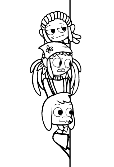 sketch what are they looking at