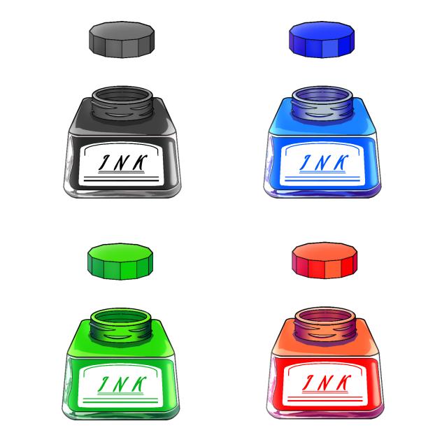 Drawing Ink Bottles