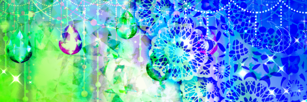 宝石フリーヘッダー１(Twitter)