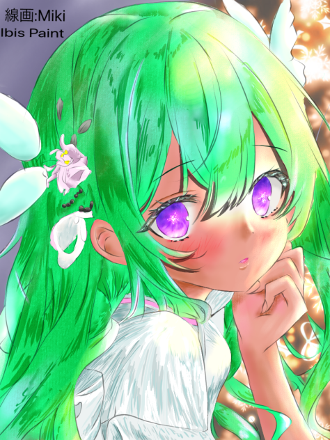 【線画Miki Hさん】今年最後のイルミネーション