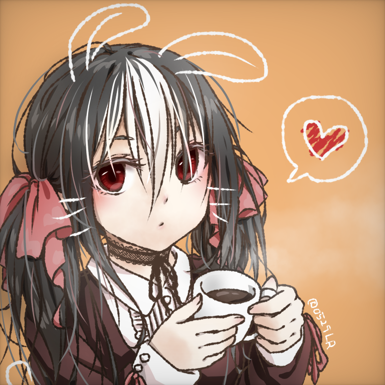 ブラックコーヒーとウサギ系女子 Ibispaint