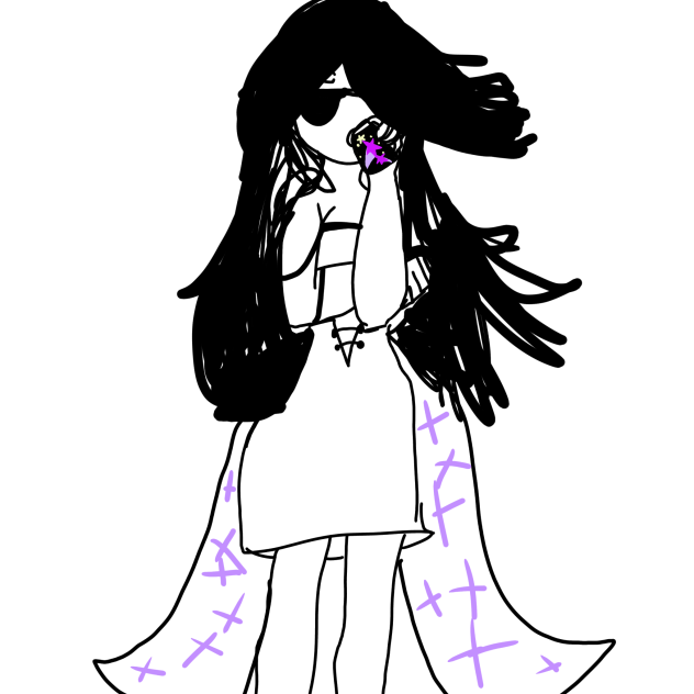 meyzie drinking coffee - ibisPaint