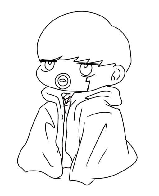 バブマッシュ塗り絵
