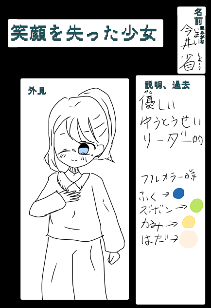 笑顔を失った少女