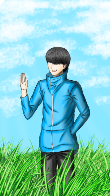langit yang cerah - ibisPaint
