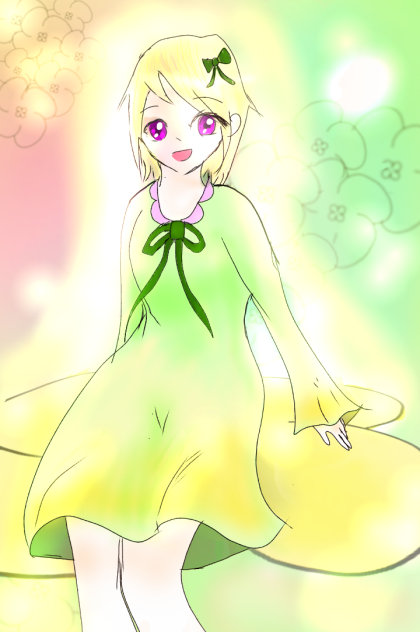 菜の花の少女