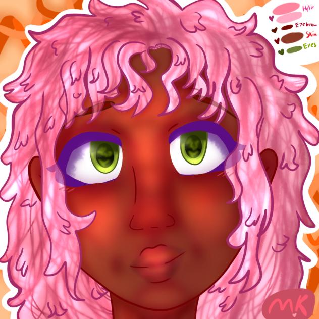 Pink haired beauty