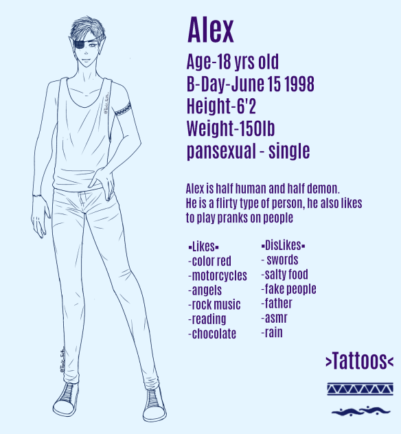Alex oc Lineart