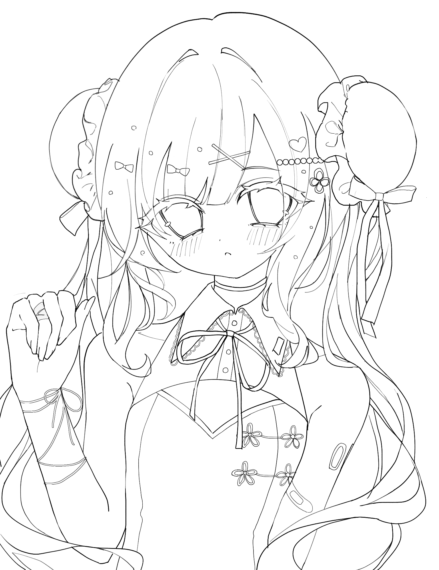 チャイナミク 線画 - ibisPaint