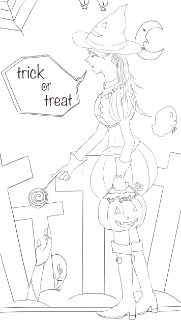 ハロウィン【塗ってもいいのよ】