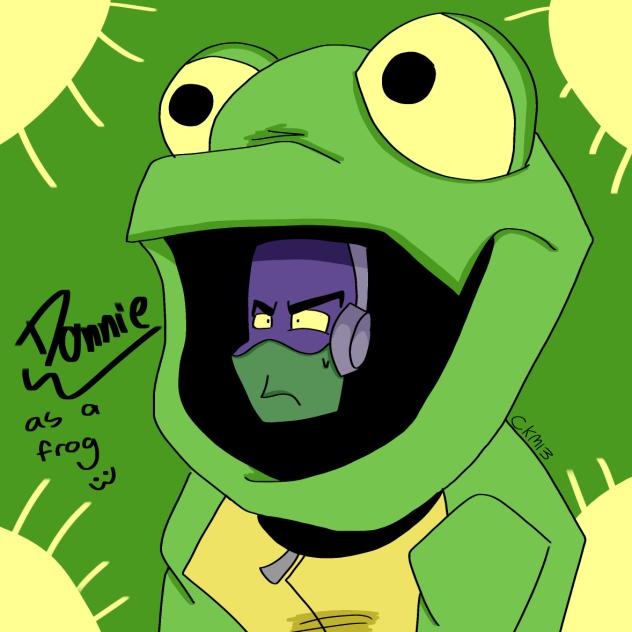 Donnie as a frog