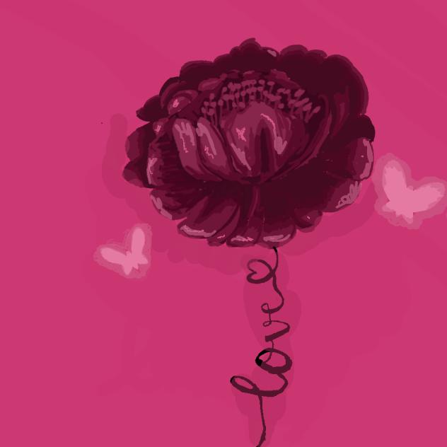 The flower love