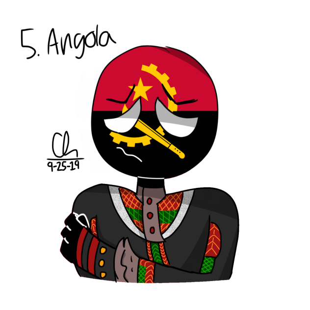 Angola - Countryhumans