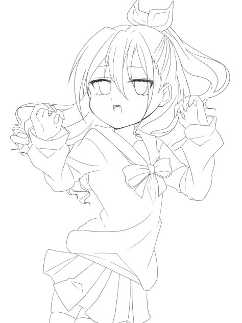 オリキャラ ぬりえ
