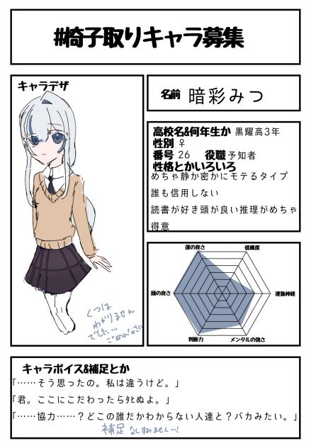 キャラ募！
